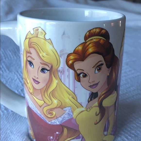 Disney Coffee Mug Jerry Leigh Princess Belle Ariel Large Oversized Cup Printed - Picture 3 of 4